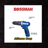 Bossman= Markita= Japan Technology BCD12i Cordless Impact Hammer Drill Set Rechargeable Li-Ion Batte
