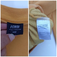 [Baru] Fcmm Yellow Fleece Tebal Crewneck Original (A23)