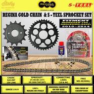 REGINA CHAIN + S-TEEL SPROCKET KIT DUCATI MONSTER 796 , ABS (2010–2014)|525 ZRT / ZRA|104L|15T / 39T