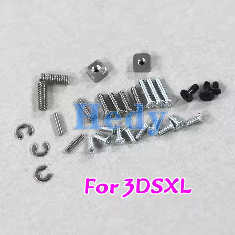 2sets FOR 3DS XL High quality Full Cross Head Screws Metal parts LR Spring Nut Metal prop full screw
