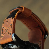 手工皮革魔鬼氈錶帶 NATO