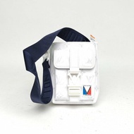 LOUIS VUITTON 拼色PVC白扣晶片NBA美洲杯聯名斜挎包肩背包