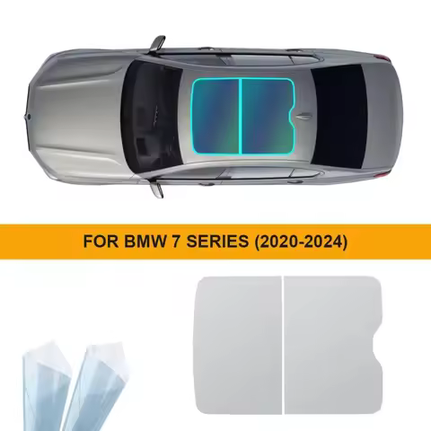 For BMW 7 Series G70 2020 2021 2022-2024 TPU PPF Car Sunroof Insulation Film Ice Armor Protection Re