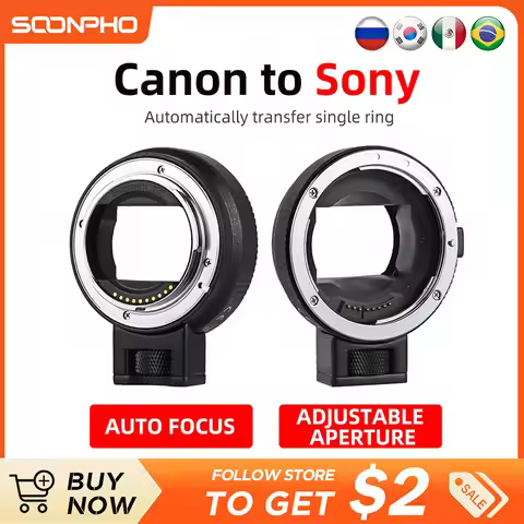 SOONPHO EF-NEX Cannon EF Lens to E Mount Adapter EFS E Mount EF Adapter to E Mount Compatible with S