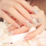 Set of 24 Pearl Fake Nails - BM02