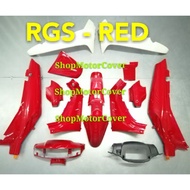 SUZUKI RGS / RG SPORT BODY COVER SET OOK MERAH CHILI (HLD) MADE IN MALAYSIA COVERSET SUZUKI RG S RG-S RG SPORT RED