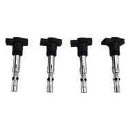 aihei -4pcsคอยล์จุดระเบิดรถยนต์ 06b905115rสำหรับvw Jetta Golf Gti Mk4 Passat B5 Polo A4 A6 A8 Tt 06a