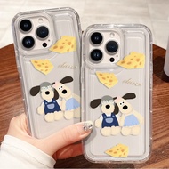 Casing iPhone 16 15 14 13 12 11 Pro Max X Xr Xs Max 7 8 Plus SE2020 Phone Case Cartoon dog Wallace a