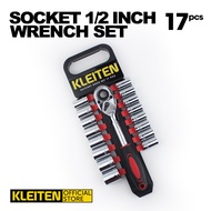 Socket Wrench Set 1/2 Inch 17 in 1 - Ratchet Handle Set 17 Pcs - Socket Wrench Set - CR-V Drive Sock