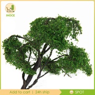 [Ihoce] Green Model Elm Tree for Railroad Park Scenery Landscape Layout 4.72 Inch HO
