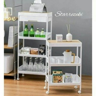 Multipurpose Plastic Storage Trolley/Kitchen Spice Trolley/Bathroom Trolley