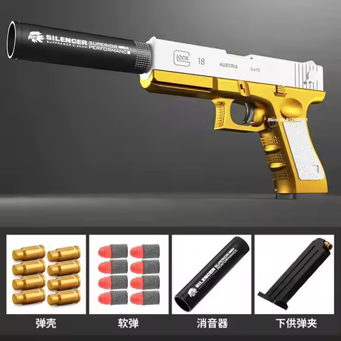 Shell Throw M1911 Air Toys Gun Ejection Handgun Soft Darts Bullets Airsoft Pistol For Boys Outdoor S