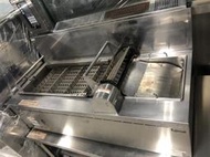 達慶餐飲設備 八里二手倉庫 道具倉庫 二手商品 FUJIMAK FGS23L 日本製 鏈式油炸機 履帶式油炸機