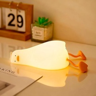 YR YRHH-PET Existential Crisis Duck Light, Children Use Soft Flat Duck Night Light, Rechargeable Duc