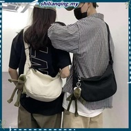 Unisex Crossbody Bag Women Harajuku Canvas Bag Student Shoulder Beg Sling Bag Shoulder Beg Ootd Vira