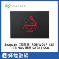 Seagate【那嘶狼 IronWolf 125】1TB 2.5吋 SATAIII NAS SSD 固態硬碟