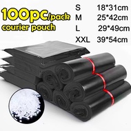 100pcs Express Bag High Quality Mail Envelope Package Bag Black Multi-Mail Shipping Courier Pouch