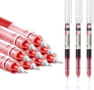 EZWORK 12 Pieces Rolling Ball Pens, Quick Dry Ink 0.5 mm Extra Fine Point Pens Liquid Ink Pen Roller