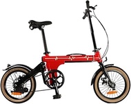 Fashionable Simplicity 16inch Mini Folding Bike Mountain Bike for Commuting Subway Portable Bicycle for Kids Children Adults D