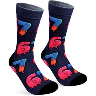 MYSQIHO 67 Socks Ice Cream, 6 7 Meme Socks, Novelty and Funny Six Seven Design Sports Sock, Suitable