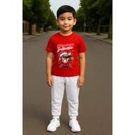 MERAH Children's Cappuccino Assasino Suit, T-shirt and Jogger for the Republic of Indonesia 80, Augu
