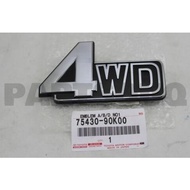 Emblem/ Logo 4Wd Toyota Fj60 75430-90K00 Original Toyota Japan