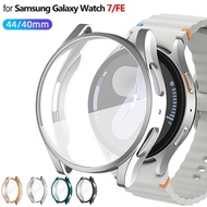 Tpu Case for Samsung Galaxy Watch 7/6/FE/5/4 40mm 44mm Screen Protector Soft TPU All-Around Protecti
