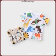 2PCS Baju Baby Boy 1-3 Years Ootd Baby Boy Set Fashion Cool Baju Budak Lelaki Cute Animal Print Tshi