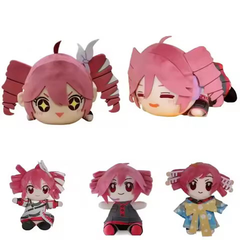 20cm Kasane Teto Plush Dolls Cute Vtuber Dress-up Plush Puppets Toys for Children Adults Collectible
