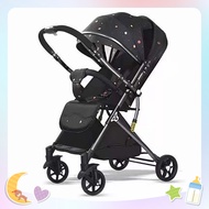 Luxury 2-way 3-position baby stroller, foldable two-way stroller
