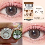 คอนแทคเลนส์ Maya Zooma(Gray,Brown) ค่าสายตาปกติ/สายตาสั้น
