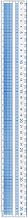Raymay Fujii AJH408 Ruler Easy to Read Square Ruler 14.2 inches (36 cm)