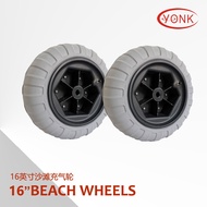 Kayak trailer wheel Kayak push wheel 16 inches Yonk inflatable kayak trailer PU rubber air wheel-Y05018