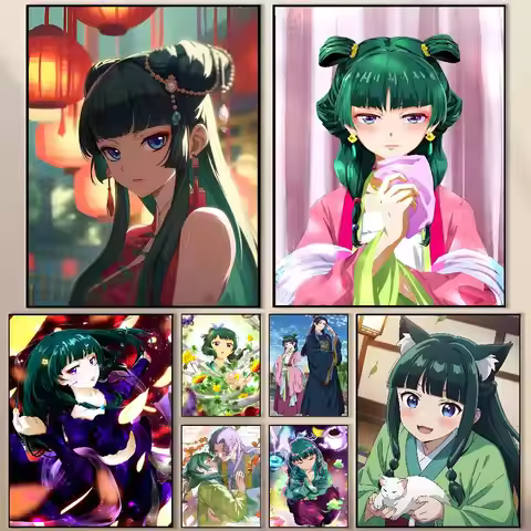 Kwaii Anime The A-Apothecary Diaries Poster Modern Waterproof HD Wall Art Decal Self-Adhesive Aesthe