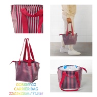 💥READY STOCK💥IKEA CARRIER BAG GORSNYGG  RED BLUE/PATTERNED 22x15x22cm 7 liter