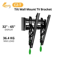 C2-T / Fix Tilting TV Bracket / Size 32" - 65" TV Mount Support / TV Bracket / Tilt Wall Mount