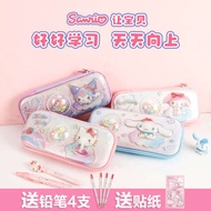 pencil case aesthetic cinnamoroll pencil case Kes pensel Hello Kitty untuk kanak-kanak perempuan tad