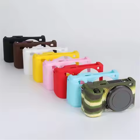 Soft Silicone Armor Camera Body Case For Sony Alpha A7II A7R2 A7S2 A6000 A6300 A6400 A6500 ZV-E10 ZV