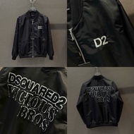 PB men's and women's wind bomberJacket embroidered with logo on the chest and mixed with cotton lett