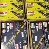 RK-M GOLD TAKASAGO O-RING CHAIN  RANTAI MOTOSIKAL & SEAL CHAIN GS 428SB -122L/GS 420SB-120L/GS 428 O