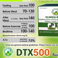 On hand Clinica DTX 500 herbal food supplement 10CAPSULE