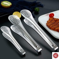 QC 7/9/12 Inch Stainless Steel Bread Pastry Meatloaf Barbecue Food Clip/ Anti Heat DIY BBQ Tongs Gri