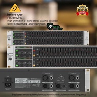 BEHRINGER FBQ3102HD 31-BAND STEREO GRAPHIC EQUALIZER Original Original AND TRUSTED