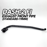 HONDA DASH-2 FI EXHAUST FRONT PIPE (STANDARD-19MM) EKZOS MUFFLER PIPE NECK DEPAN DASH2FI DASH2 FI DA