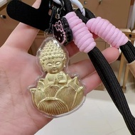 Pendant pendant 2026 Zen Buddha Blessing Peace High-value Keychain pendant Bag pendant Mobile Phone 