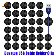 1PC Desktop USB Cable Storage Holder Clips/ Silicone Self Adhesive Space-Saving Management Hub/ Fixed Headset Data Cable Fixer Wire Winder