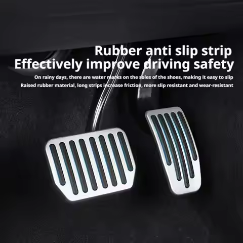 Brake Accelerator Pedals Cover For Tesla Model Y Launch/Juniper Highland Foot Pedals Pads Shell Car 