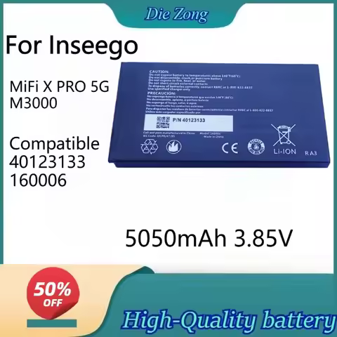 New 5050mAh 3.85V WL-IN3000 For Inseego MiFi X PRO 5G M3000 Wireless Router Compatible 40123133 1600