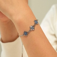 Three Blooming Memories Bracelet - forget me not | Forget Me Flower Bracelet, Genuine Resin Crystal 