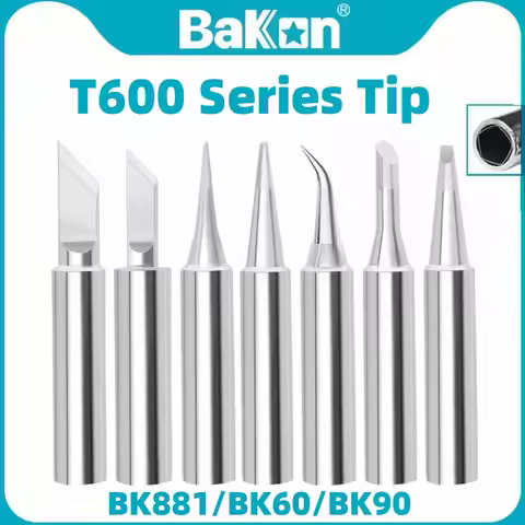 Bakon T600 Series Soldering Tip for BK881/BK60/BK90 Welder Station, T600-k/b/lb/2.4d/4.2d/1c/5c, not